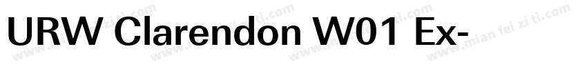 URW Clarendon W01 Ex字体转换